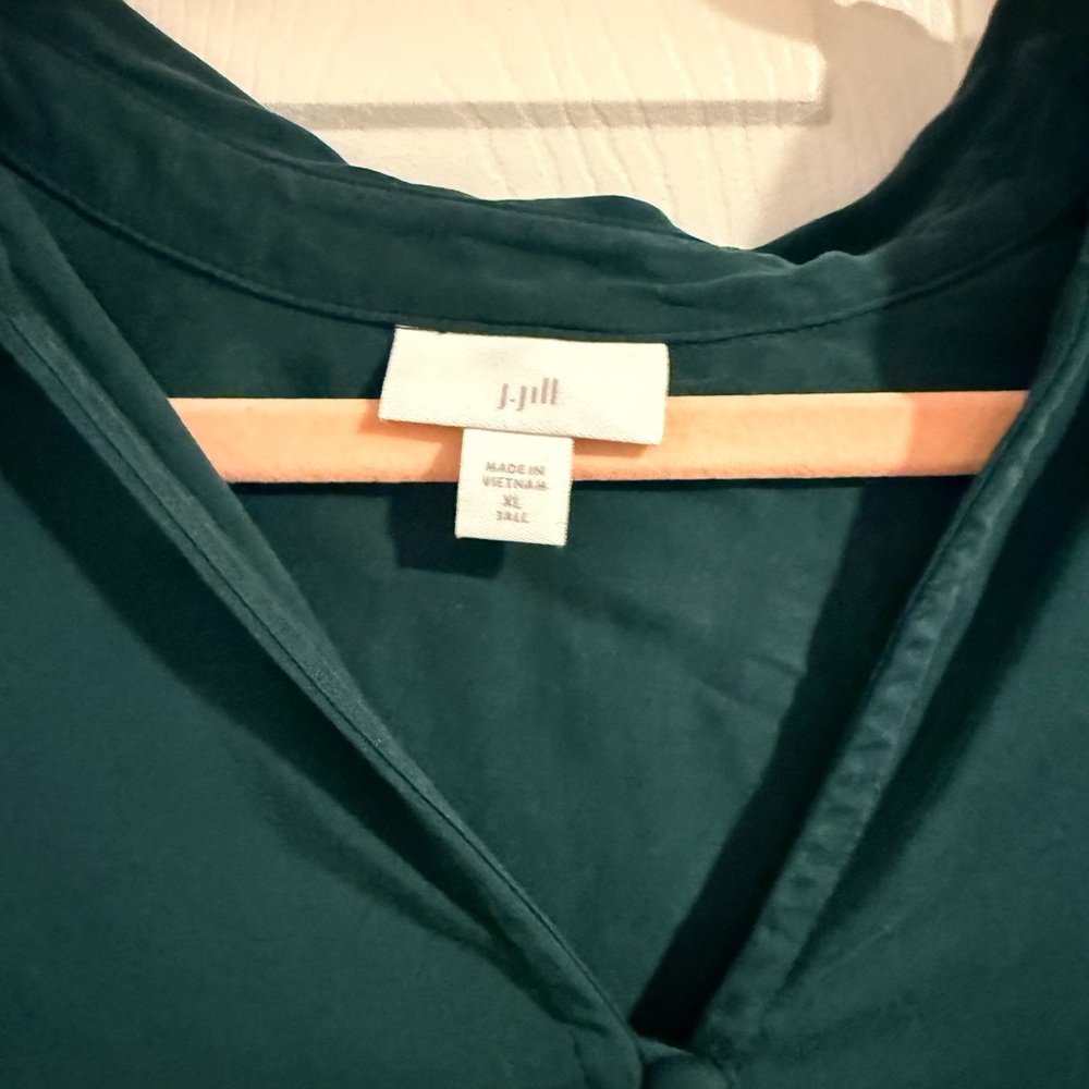 J. Jill Deep Teal Blouse - Picture 3 of 4